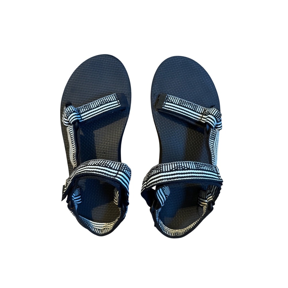 Teva Original Universal Sandal Black White Aztec Geometric Womens‎ 6 1003987
